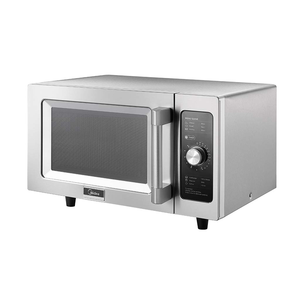 1025F0A - Horno de microondas comercial para encimera con dial, 1000 W, acero inoxidable, 9 pies cúbicos 7