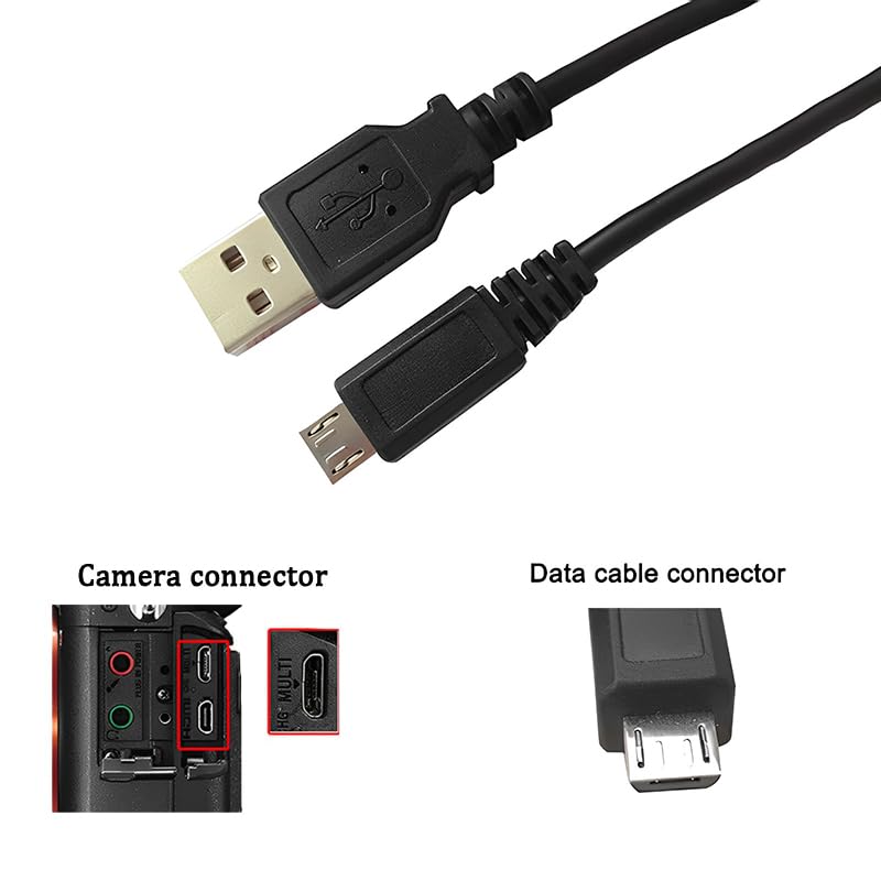VMC-MD4 Digital Camera Cord Data Sync & Charge 5pin for Sony Camera image 3