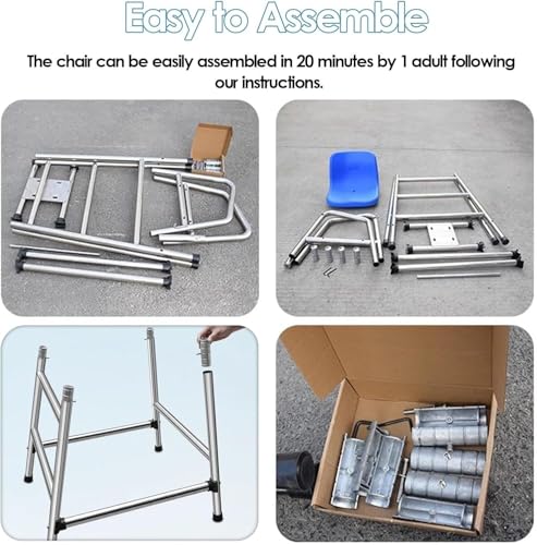 Silla para salvavidas 180 cm acero inoxidable miniatura 7