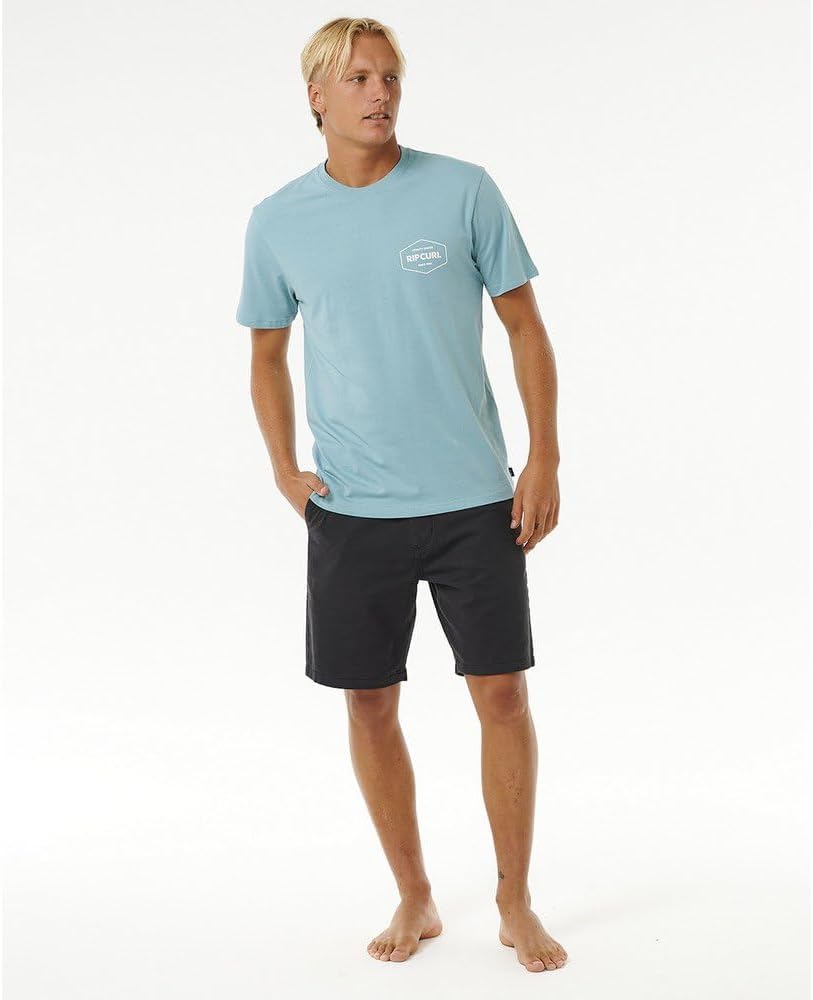 Rip Curl Stapler T-Shirt - Dusty Blue