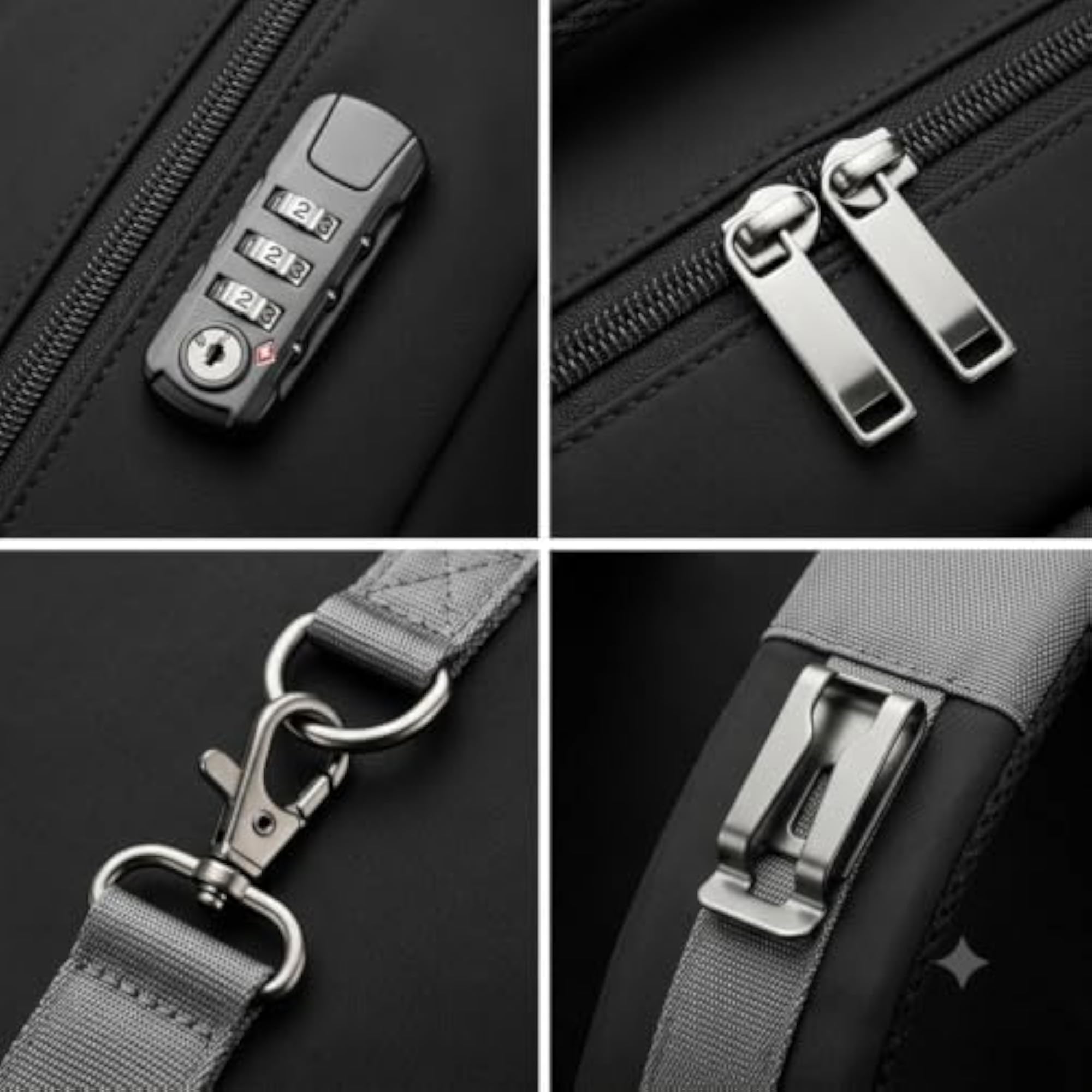 Anti-Theft Sling Chest Bag with Combination Lock
