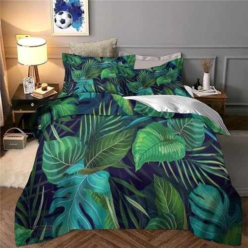 Parure de lit microfibre avec fermeture éclair pratique ensemble housse de couette effet 3D
