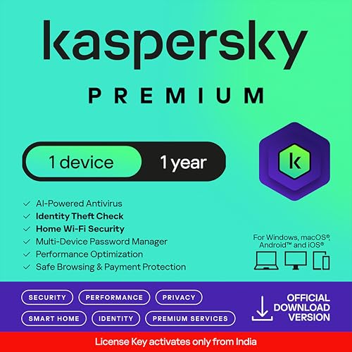 Image of Kaspersky | Premium | 1 User | 1 Year (Pack of 2 Individual Keys) | Email Delivery - No CD