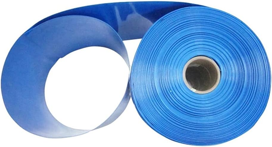 2M PVC Heat Shrink Tube Blue Wrapping Shrinkable Tubes, for Insulation Shrinkage Cable Sleeve(260 mm)