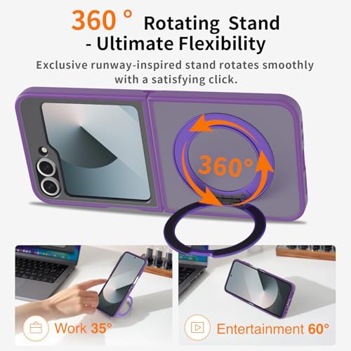 Coque Samsung Z Flip 7 FE antichoc avec support de charge sans fil