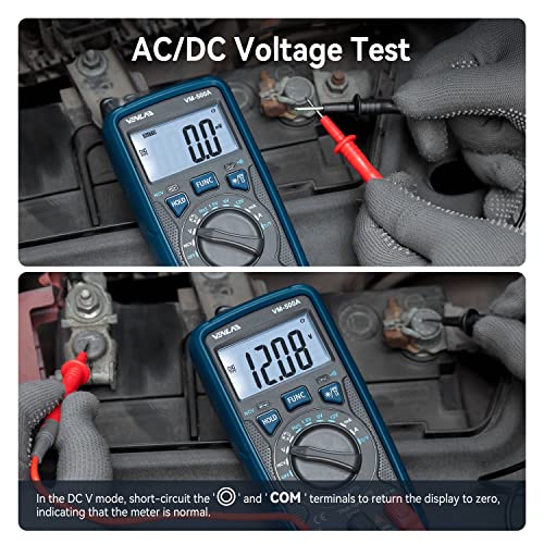 Venlab Digital Multimeter Vm500A Trms 6000 Counts Volt Meter Ohm Volt Amp Auto-Ranging Multimeter Tester Ncv,Measures Voltage Current Resistance Diodes Continuity Duty-Cycle Capacitance Temperature #TOP4
