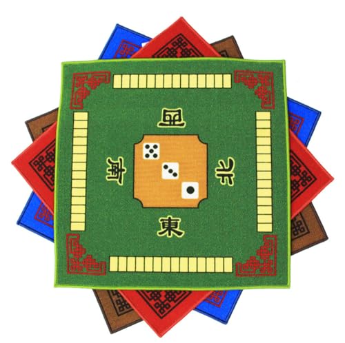 Mantel para mesa de Mahjong 30.7 pulgadas cuadrado verde miniatura 3