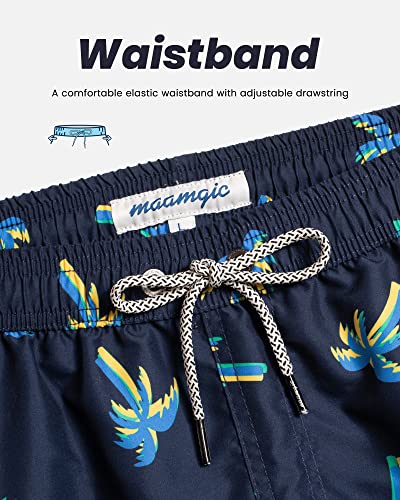 Image of maamgic Mens Swim Trunks Quick Dry Swim Shorts with Mesh Lining Funny Swimwear Bathing Suits 7inch