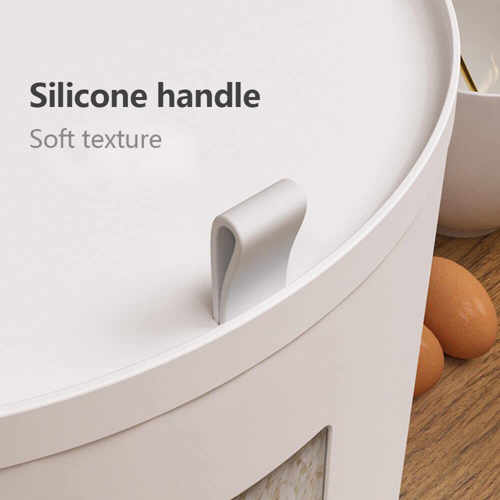 Récipient Riz Hermétique 11L - Boîte Rangement Cuisine Avec Verre Doseur - Pour Farine, Pâtes, Céréales