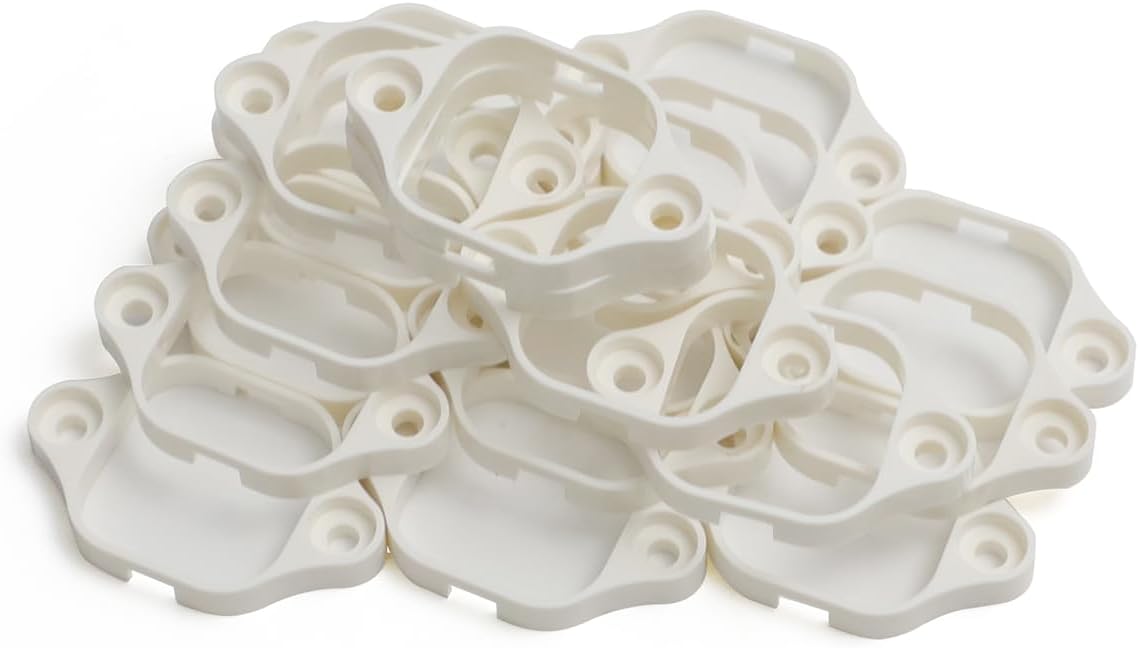 for Govee 100FT Pro (Model H706 ONLY) | 60-Pack Permanent Light Mounting Brackets | Screws NOT Included (Specs Provided) | Ideal for Soffit/Eaves