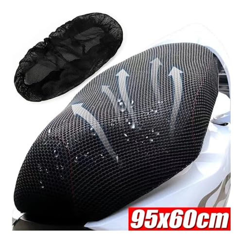 Funda de malla para asiento motocicleta transpirable con protección solar universal 3