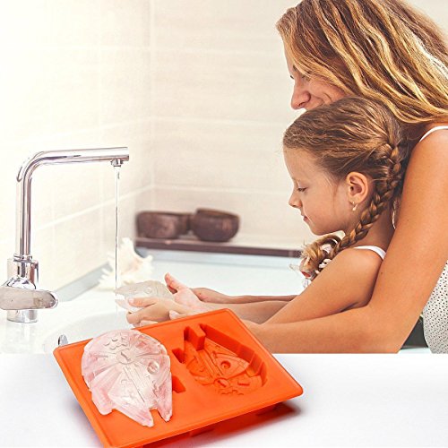 Fantasybear Star War Shaped Mold,Set Of 6 Silicone Flexible Molds For Star Wars Lovers Robots Birthday Cake Decoration Candy Molds Chocolate Molds Soap Molds Baking Molds Jello Molds (6Pcs Set) #TOP1