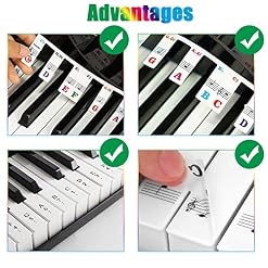 Étiquettes Amovibles En Silicone Pour Clavier De Piano Lot De 3 Notes Amovibles Colorée Autocollants Réutilisables Avec 88 Touches 1Pcs Chiffon Nettoyage 1Pcs Autocollant Note - Les Beatles, Paul McCartney, John Lennon, RIngo Starr, George Harrison Étiquettes Amovibles En Silicone Pour Clavier De Piano Lot De 3 Notes Amovibles Colorée Autocollants Réutilisables Avec 88 Touches 1Pcs Chiffon Nettoyage 1Pcs Autocollant Note – Image 4