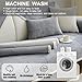 Bettschlange Universelle Sofa Überzug, Sofadecken für Sitzfläche, Sofaschoner rutschfest, L/U Form Sofaüberwurf, Sofa Cover, Sofabezug Ecksofa,Grau,70x120cm
