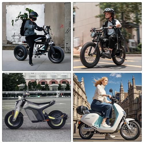 MEGHNA 3.00-10 Tubeless Reifen für E-Bike/Elektroroller & City Roller | TL Reifen 10 Zoll | 2.15x10 Felgen | Straßengriff & Langlebigkeit (2XReifen)