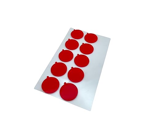 IQ Labs Cinta acrílica redonda, paquete de 100, 200, calcomanías transparentes de doble cara, sin residuos adhesivos, impermeables (200 calcomanías)