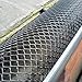 Price comparison product image 25 Rolls of 2M x 16cm Long Black Gutter Mesh Fits Standard UK 6" Guttering Anti Rust Filter Block Drain Clog Leaf Debris