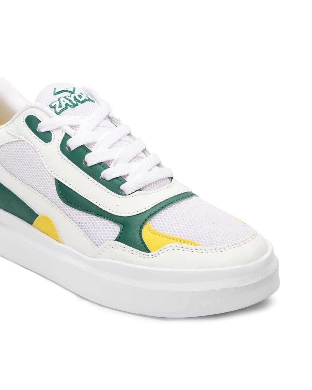 See full amazon price history chart for Zaydn Sneakers for Men (White, D-Green, Yellow_7) Zaydn Sneakers for Men (White, D-Green, Yellow_7) (B09TRDXGHD) Amazon Price History, Amazon Price Tracker