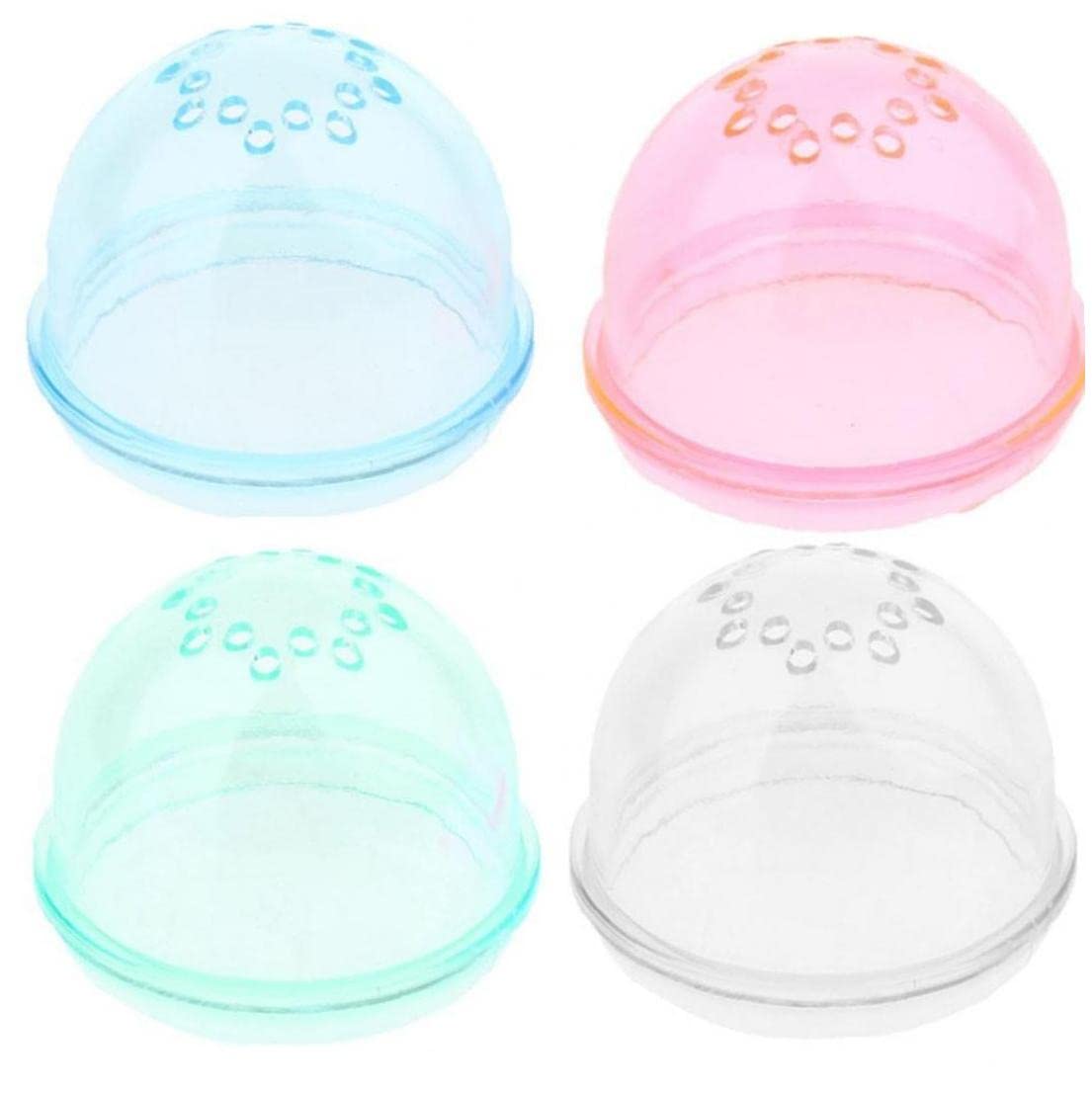 Ericetion As Shown 4Pcs Hamster Tunnel External Tube Stopper Plug End Cap Interface Fitting With Ventilated Holes Hamster Cage Baffle