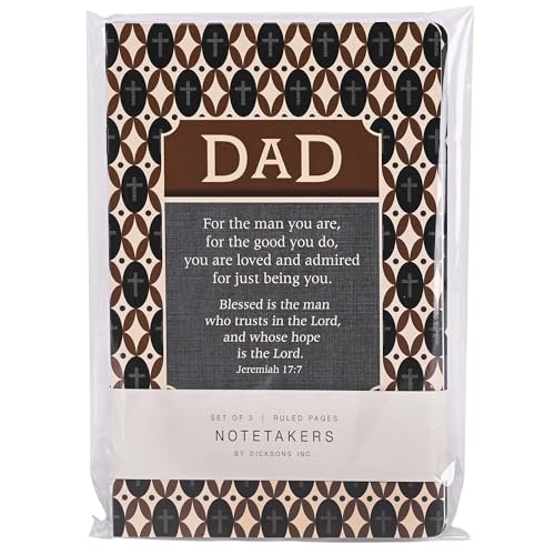 Carnet chrétien ligné Dicksons lot de 3 cahiers d'étude pour homme