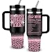 Culaiwan Cheer Mom Gifts for Women Mom Nutrition Facts Insulated Tumbler 40oz with Handle Lid and Straw, Mother's Day, Birthday, Christmas Gift for Mother from Son Daughter