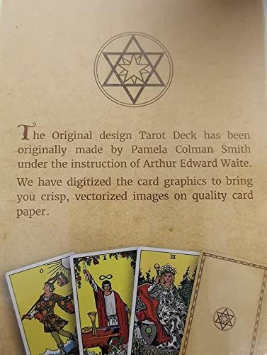 Tarot Cards - 78Pcs/Set - Original Smith-Waite Rider Centennial Deck with 100 Page Guide Book - Pamela Colman Beginner or Experienced1