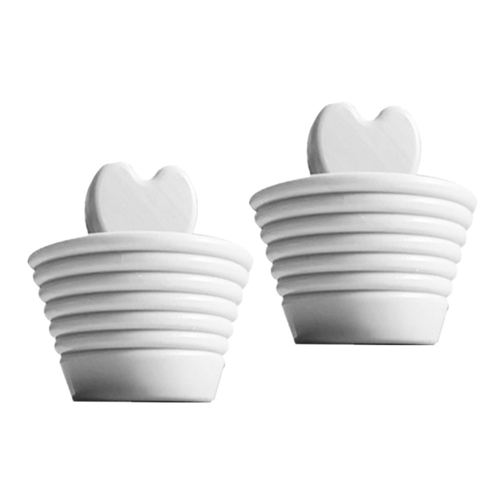 JINGYAN Sink Drain Stopper Bathtub Stopper Universal Tub Silicone Drain Plug for Kitchen Sink Drains(White)