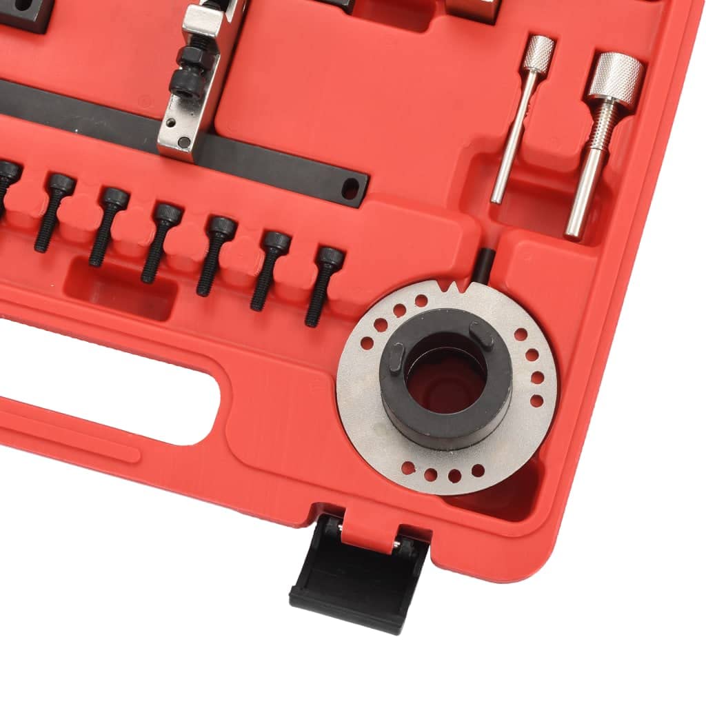 vidaXL Herramientas de Sincronización de Motor 16 Piezas Mecánica Recambios Automóviles Motor Vehículo Coche Taller Bricolaje Ferretería Mantenimiento