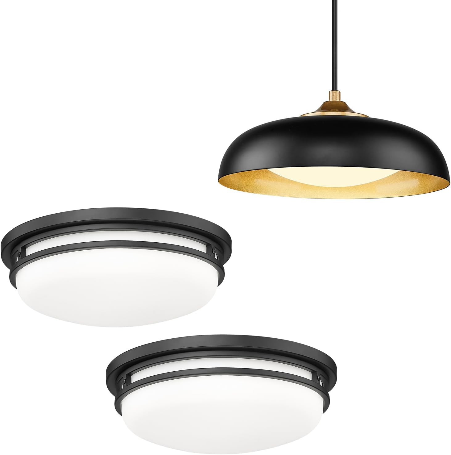 kudos Flush Mount Ceiling Light and Pendant Light, 12inch LED Ceiling