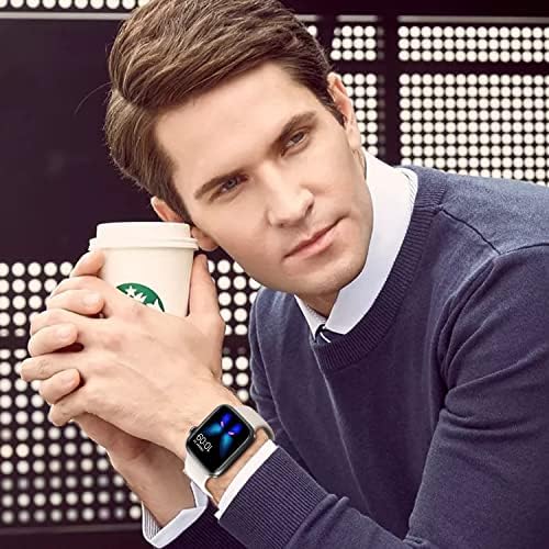 Tighesen Sport Bands Compatible with Apple Watch Ultra 3/2/1 49mm, Series 11/10 46/42mm, 9/8/7 45/41mm, SE 6/5/4 44/40mm, 3/2/1 42/38mm S/M M/L for Women Men Silicone iWatch Band — view 4