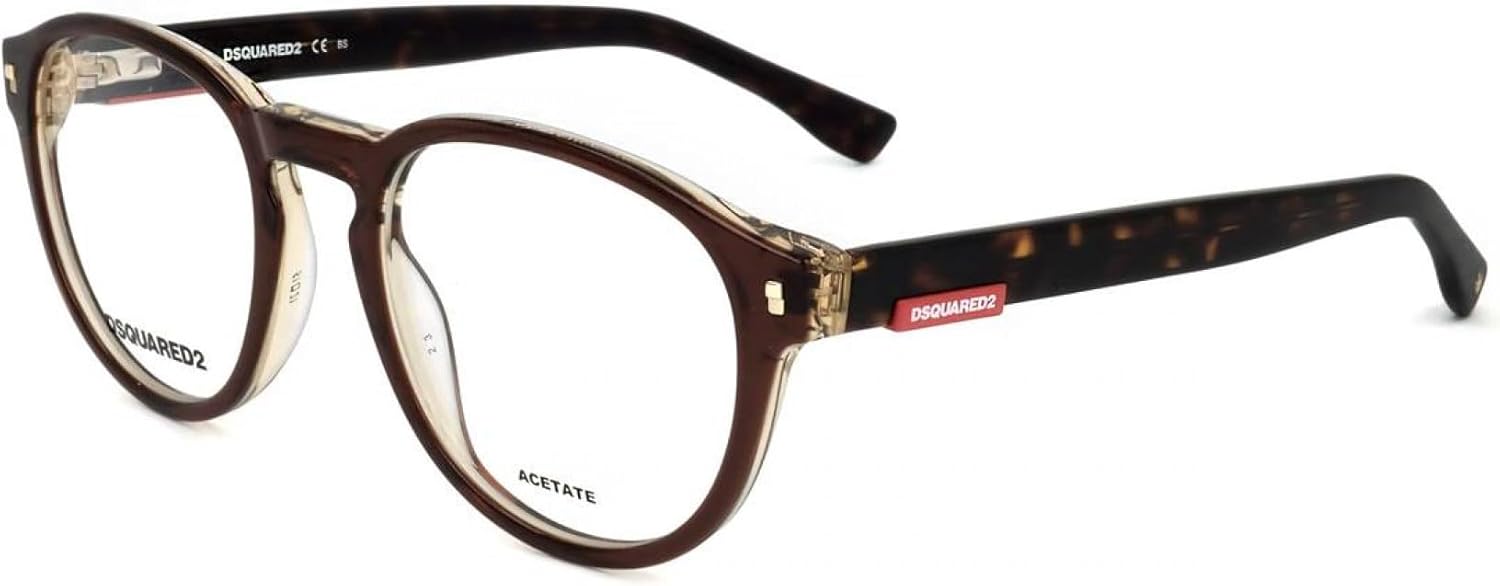 DSQUARED2 D2 0049 Glasses Brown Beige 51 for Men Brown/Beige, brown/beige, brown / beige, Brown / Beige