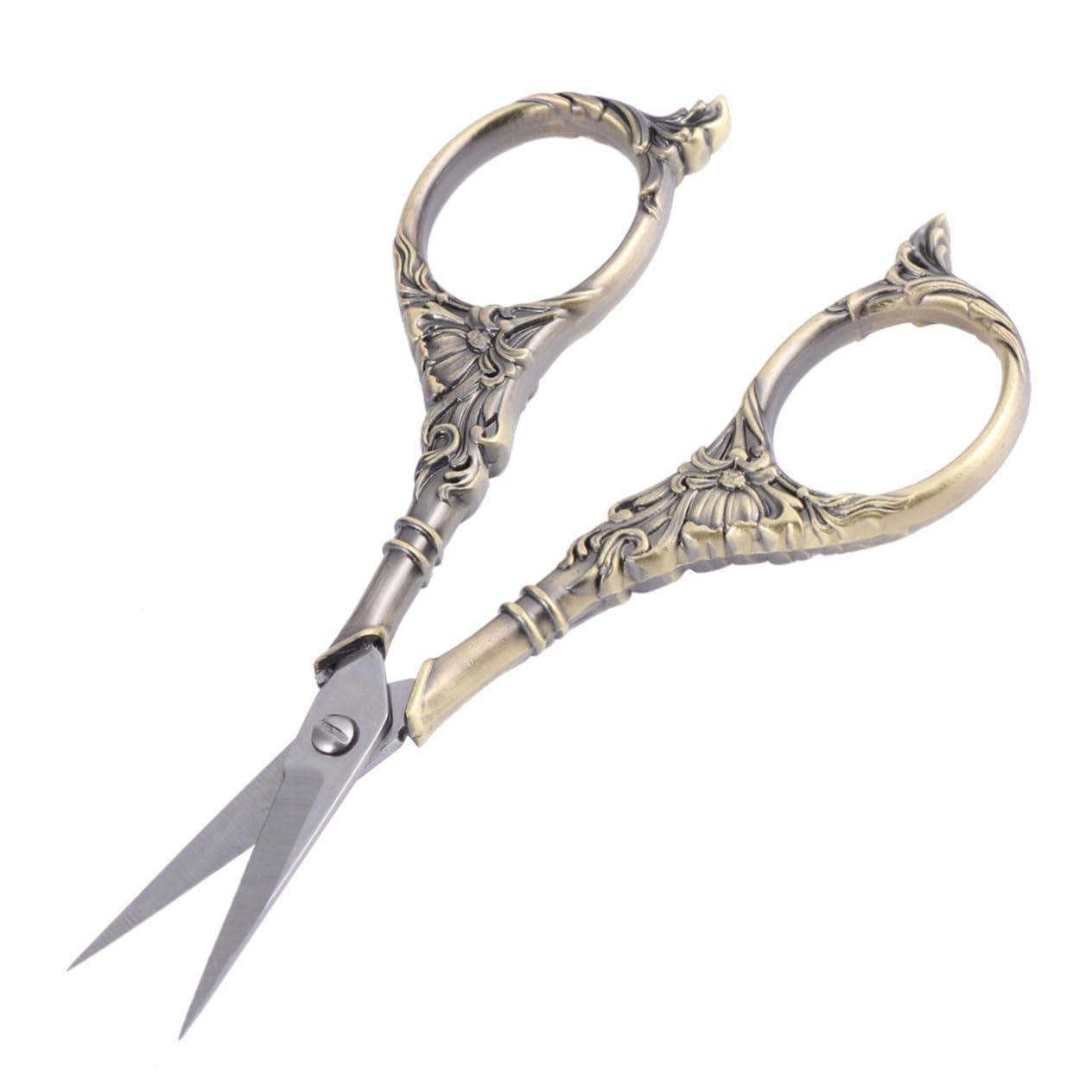 EXCEART 3 Piezas Tijeras Tijera De Cocina Cortador De Hilo con Diseño De Lirios Pinza De Costura Cizalla De Punto De Cruz Pestañas Doble Párpado