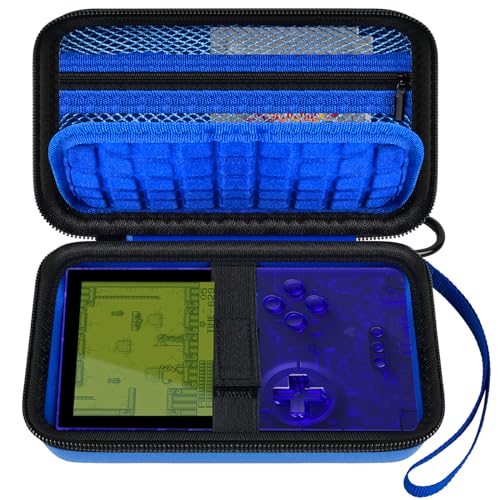 Againmore Hard Case Compatible with Analogue Pocket Handheld Game Console, Portable Mini Game Player Storage Bag for Video Games Cards, Charging Cable and Accessories (Box Only) (Blue) by Againmore - Used condition - US$13.30