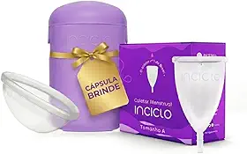 Kit Coletor Menstrual + Disco Menstrual + Cápsula Esterilizadora Inciclo (A (a partir de 30 anos ou com filhos))