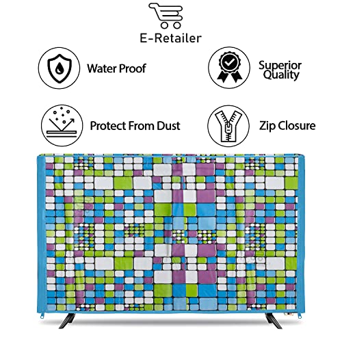 Image of Transparent LCD /LED T.V Protector Cover with Zipper Enclosure for 26 Inch Suitable for All Major Brand & Model (Color-Green, Size-25.5.3x17 Inches)