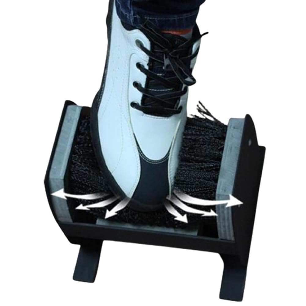 Cepillo para Zapatos De Golf, Limpiador De Zapatos De Golf, Cepillo De Limpieza De Zapatos De Cerdas Rígidas con Base Estable, Cepillo Limpiador De Botas para Exteriores, Elimina El Polvo Y La Nieve