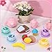 Silicone Tea Party Set for Little Girls,PRE-WORLD 27PCS Toys Toddler Tea Set with Play Food Dessert Cookies,Doughnut,Cake,Carrying Bag,Kids Kitchen Pretend Role Gifts for Girls Boys Age 3 4 5 6