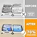 SpaceAid Travel Vacuum Bags for Luggage with Electric Pump, 24 Pack Vacuum Seal Bags for Clothing Travel, Space Saver Compression Bag for Backpack and Suitcase