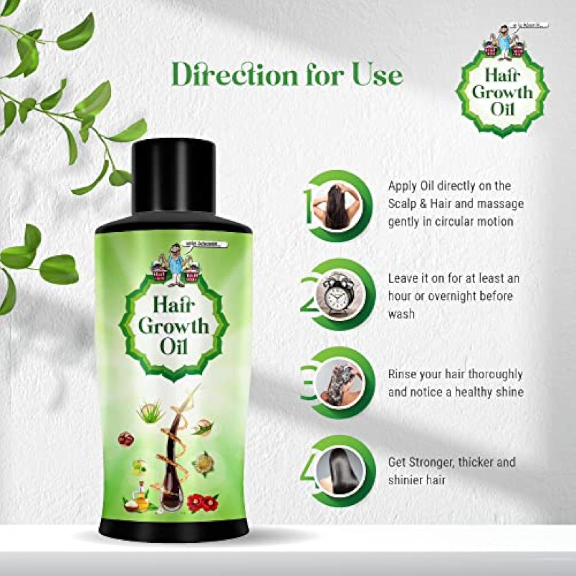 Herbal Hair Growth Oil for Hair Fall Control