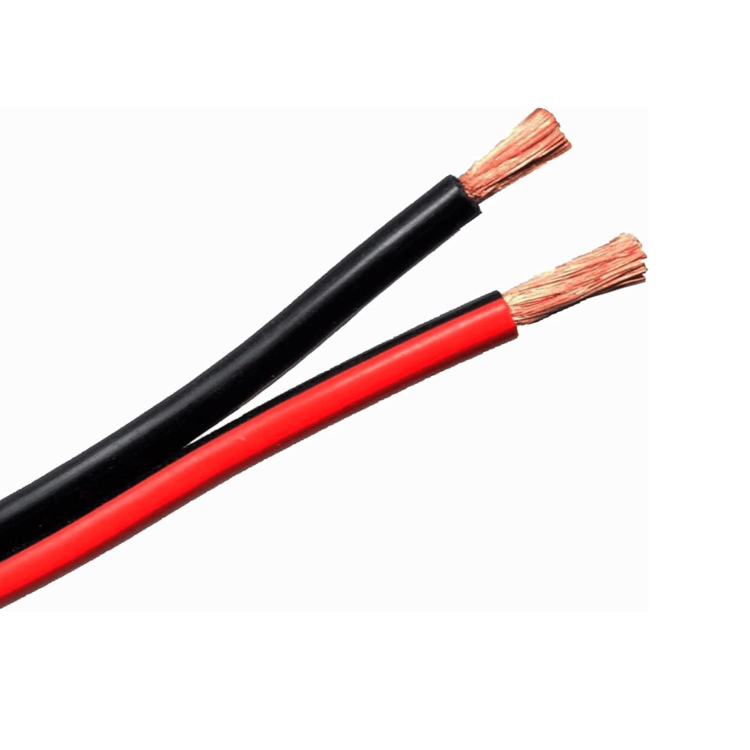 50m Cavi per altoparlanti 2x 2,5mm² Nero CCA Cavo