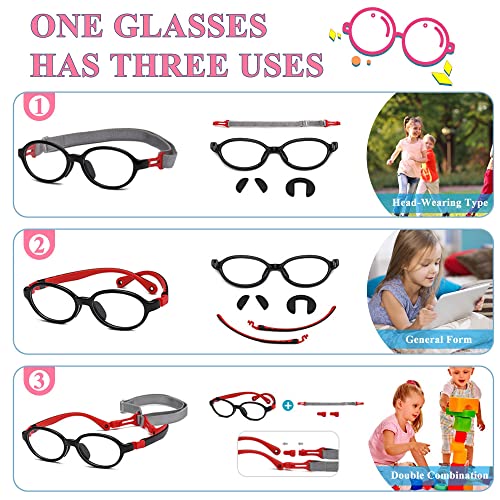 Image of SooGree Blue Light Blocking Glasses for Kids Boys Girls,Computer Screen Gaming TV Phone Glasses Anti Glare & Eye Strain