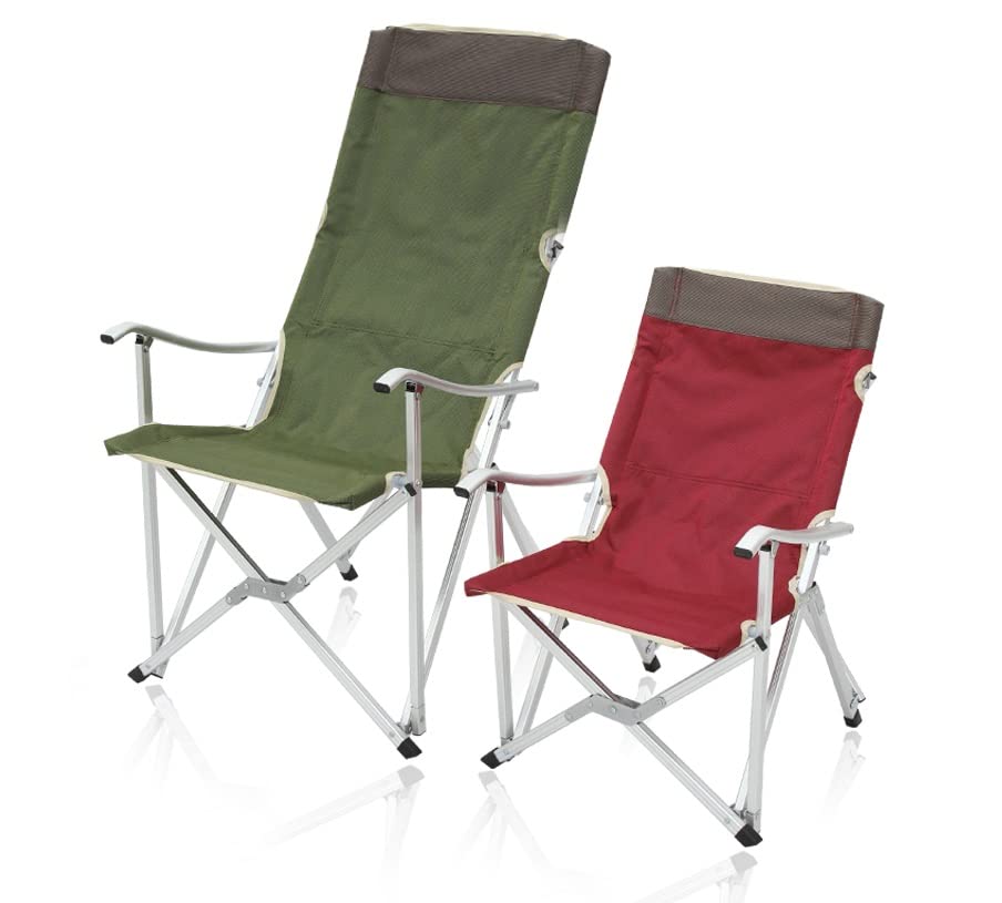 Silla de camping resistente, sillón plegable portátil de aluminio con marco de acero para uso en interiores y exteriores, diseño ligero y plegable