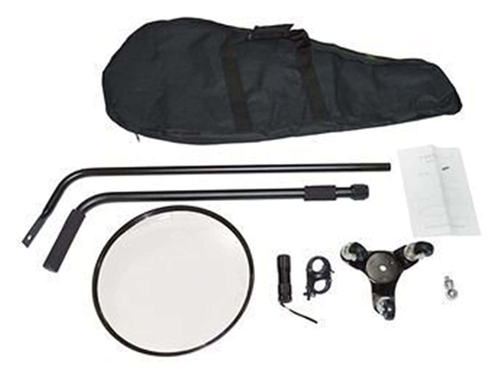 Espejo De Inspección De Bajos del Vehículo, Espejo De Inspección De Bajos del Vehículo con Ruedas Y Luces Led, Varilla Telescópica Ajustable De 50 A 100 Cm.