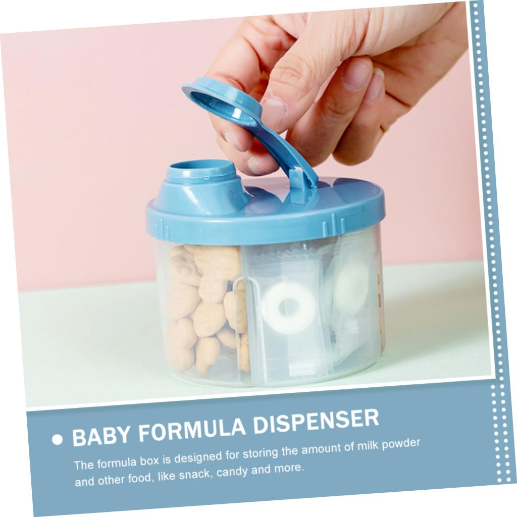 Yardwe 2 pcs Portable Formula Dispenser with Four Compartments Leak Milk Powder Container for Travel and Outdoor Activities Durable Design