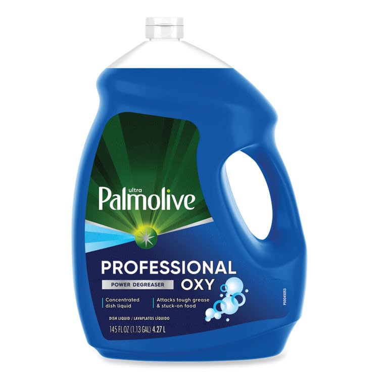 Palmolive Professional Oxy Power Degreaser Liquid Dish Soap Fresh Scent 145 Oz Bottle 4 carton