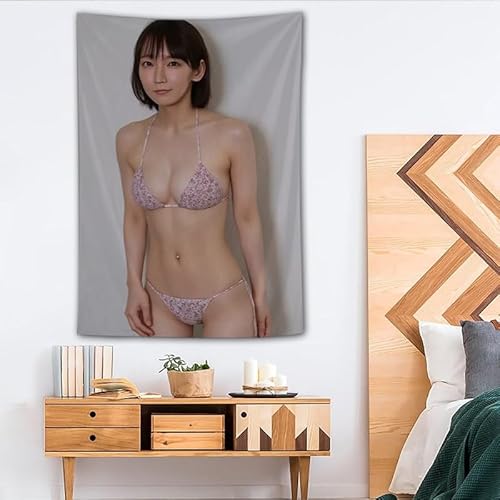 吉岡里帆 (35)タペストリー ガールズタペストリー多機能壁掛けけウォーターランジェリータペストリー壁掛けファッション装飾画、壁飾り写真撮影背景人ユニークなギフト贈り物新築祝福家の装飾壁の装飾 大判事 大きな布アートパネル 新家愿い リビングルーム インテリア40"x60"（100x150cm） [4]
