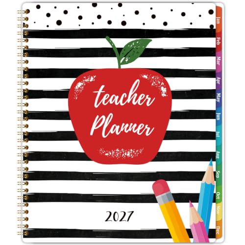 Teacher Planner 2027, Lesson Planner 2027, Jan2027 - Dec 2027, 8.5' x...