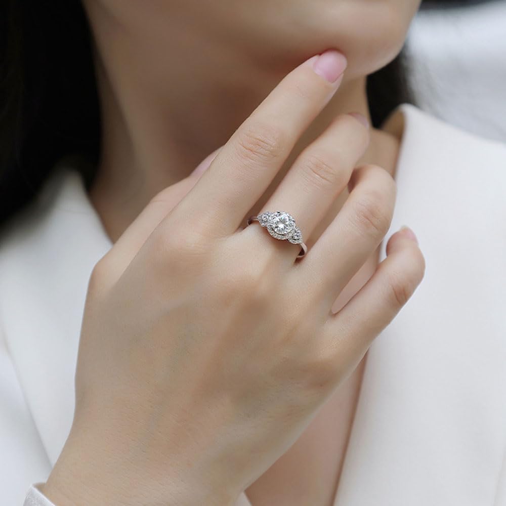 S925 Sterling Silver Ring Women's Fashion Statement Jewelry Anniversary