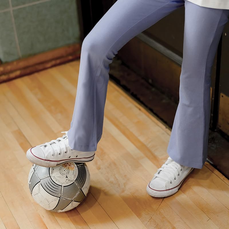 Mightly Girls' Flare Leggings | Organic Cotton Fair Trade Certified Pants for Toddler and Kids Clothes2