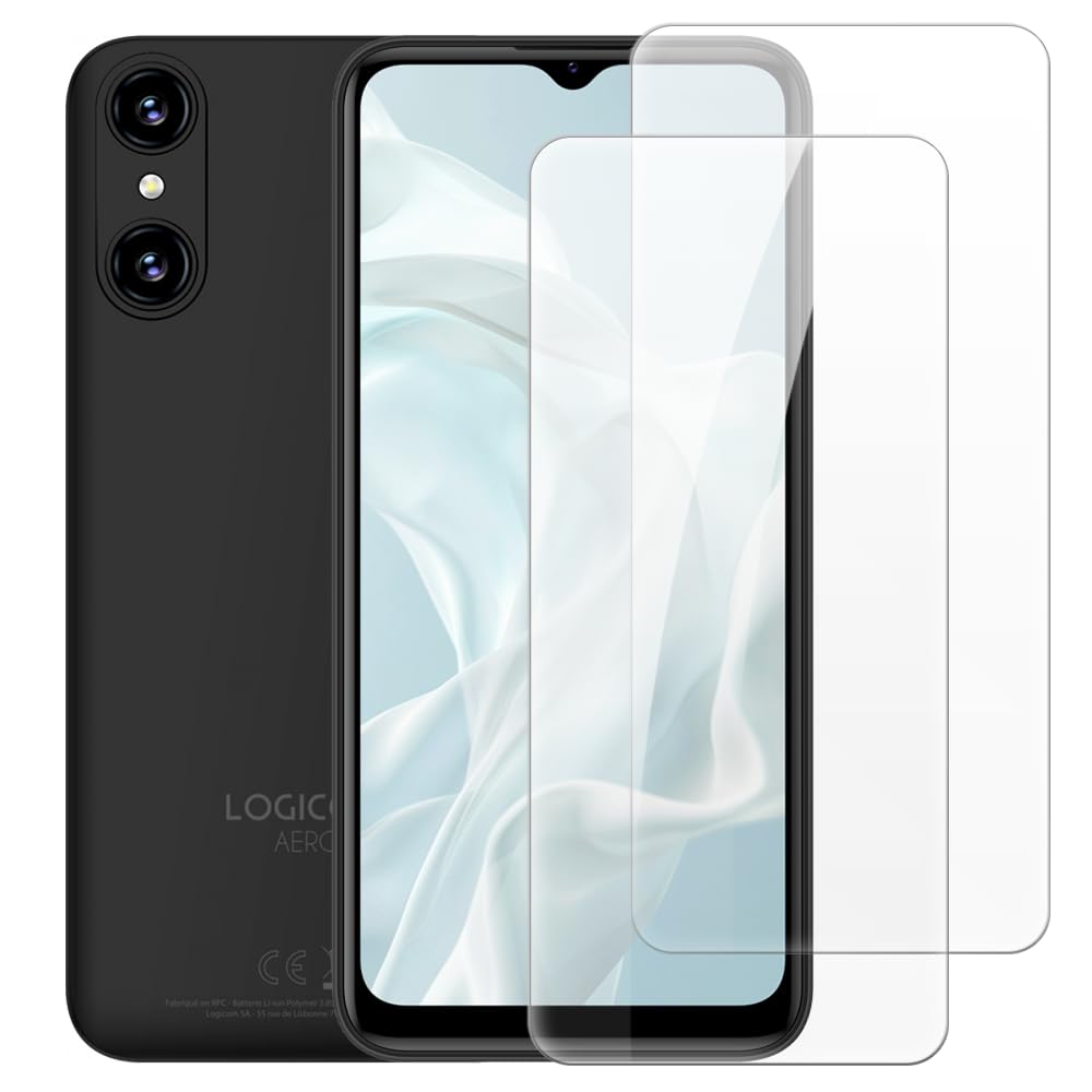 Lot De 2 Films Verre Trempé Pour Logicom Luma – Protection 9H Ultra Claire, Anti-Rayures & Anti-Traces, Pose Facile